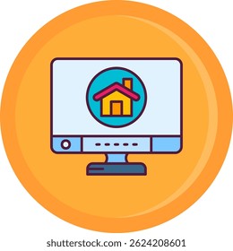 Startseite Linie Vektor Icon Design