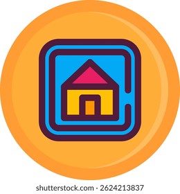 Startseite Linie Vektor Icon Design