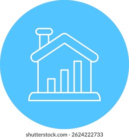 Startseite Linie Vektor Icon Design