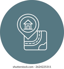 Startseite Linie Vektor Icon Design