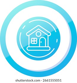 Startseite Linie Vektor Icon Design