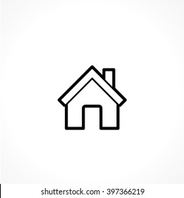 Home, linear vector icon