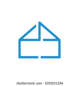 home lines art frame symbol vector