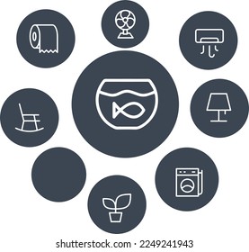 Home and Living Icons vector design