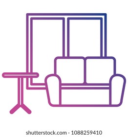 home livingroom scene icons