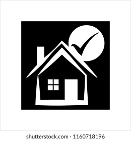 Home Loan Approved Icon Vector Art Illustration