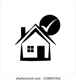 Home Loan Approved Icon Vector Art Illustration