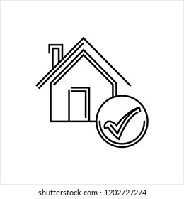 Home Loan Approved Icon Vector Art Illustration