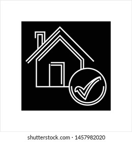 Home Loan Approved Icon Vector Art Illustration