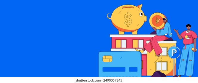 Wohnungskredit Flache Vektorgrafik Konzept Operation Illustration
