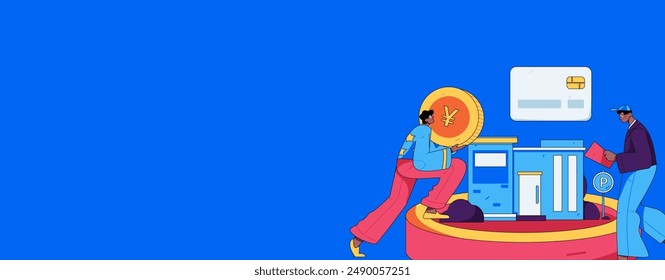 Home loan flat vector concept operation illustration
