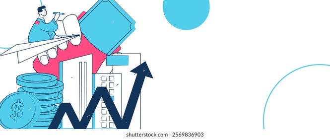 Home loan flat vector concept operation illustration
