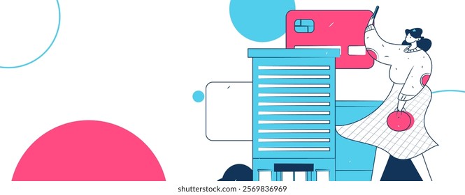Home loan flat vector concept operation illustration
