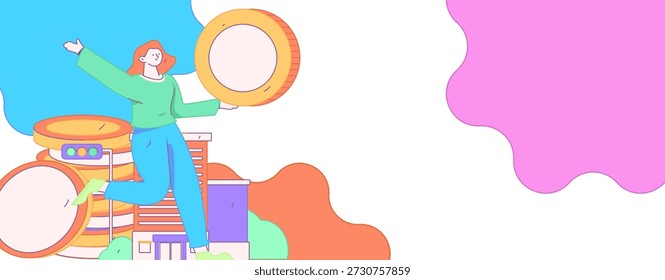 Home Kredit Flat Vektor Konzept Illustration
