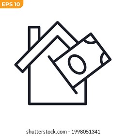 home loan icon symbol template for graphic and web design collection logo vector illustration