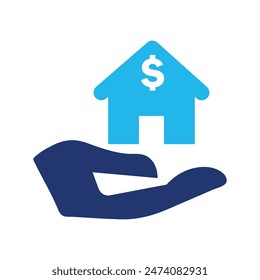 Home Loan Icon Vector Illustration