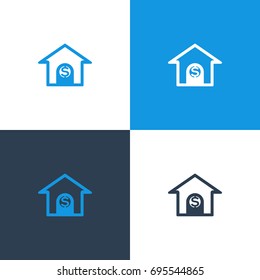 Home loan icon - Vector illustration 