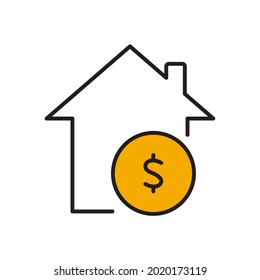 home loan icons symbol vector elements for infographic web