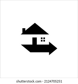 Logotipo del préstamo residencial. Plantilla de logotipo de inicio.