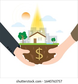 home loan process on demand vector