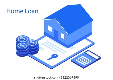 Home loan, refinance, real estate and property mortgage concept. 
