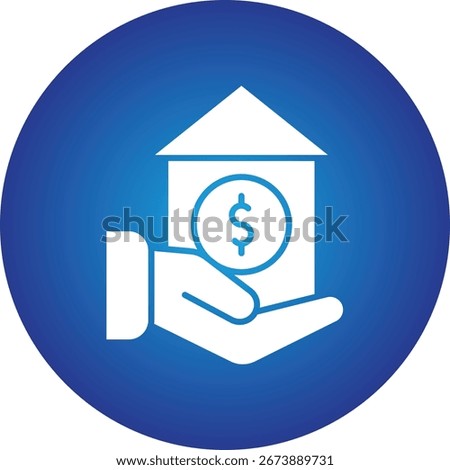 Home Loan sinle vector icon illustration
