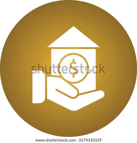 Home Loan sinle vector icon illustration