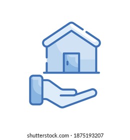  Home Loan Vector Style illustration. Business and Finance Filled Outline Icon. EPS 10 File
