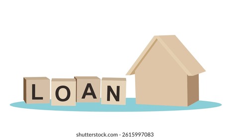 Home loans. vector illustration flat design.