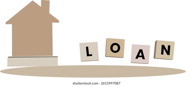 Home loans. vector illustration flat design.