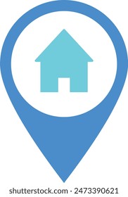 Home Location color, map Pin Point location, House icon navigation, Home pin, Map pin icon color, map pointer with house icon