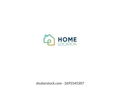 Home location or finder smart navigation technology logo