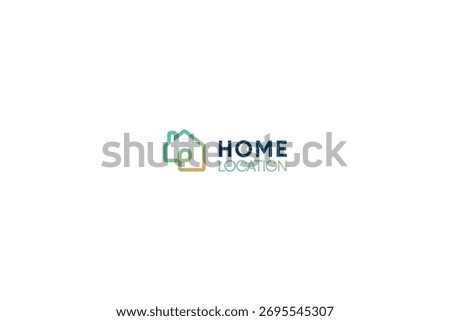 Home location or finder smart navigation technology logo