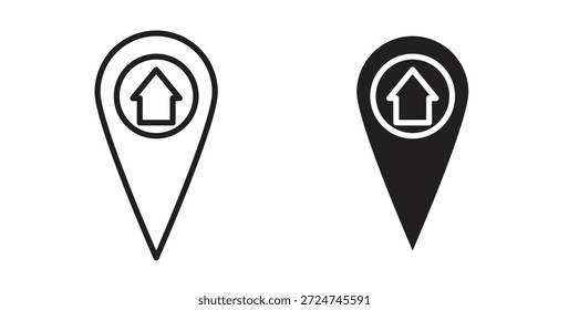 Symbol für den Home-Standort. gefülltes Flachschild für mobiles Konzept und Webdesign
