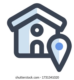 Home Location Icon, Map and Navigation Place and other Icon For User Interface Or Website