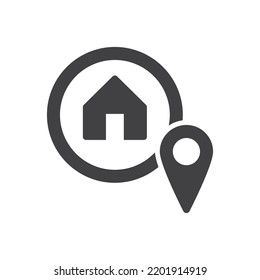 Home location icon Sign Symbol