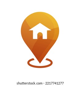 Home location icon symbol vector 