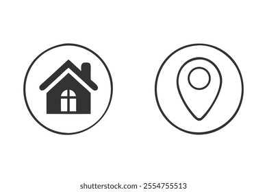Home Location icon vector, contact icons vector design