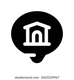 Symbol für den Wohnort. Vektorsymbol für Ihre Website, Ihr Handy, Ihre Präsentation und Ihr Logo-Design.