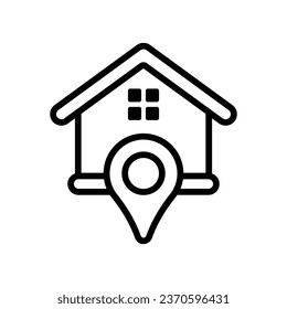 Home Location Icon, Vector Graphics