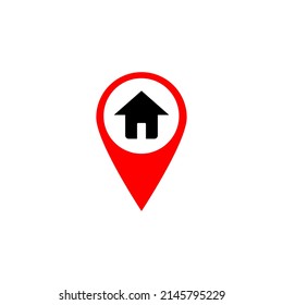 Home location icon, vector illustration