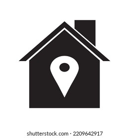 home location icon vector illustration
