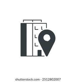 Home location icon, vector illustration