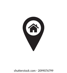 home location icon vector isolated illustration