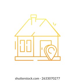 Home Location Icon vector stock illustration