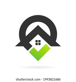 home location logo with bold concept