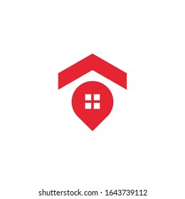 Design-Vektorillustration für das Logo des Wohnorts