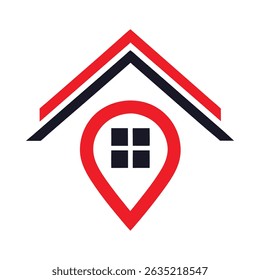 Home Location Logo – Real Estate Company Icon Design