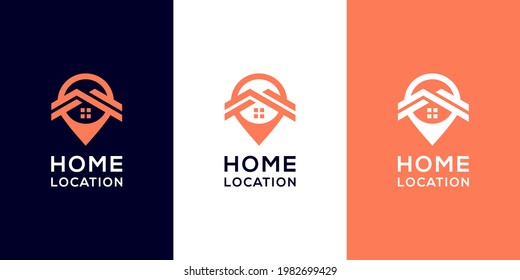 Home location logo templates and business card design