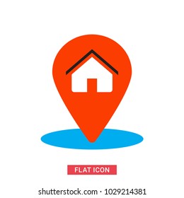 Home Location Vector Icon